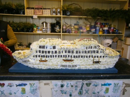 Cruise Ship 3D Flowers By Dawn