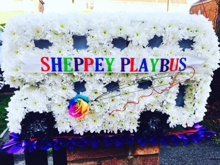Bus 3D by Lou Meeke at English Rose Florist