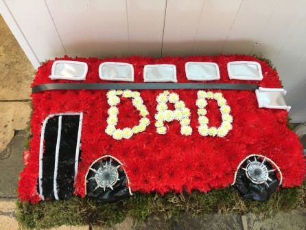 Bus by Helens Flowers Grantham