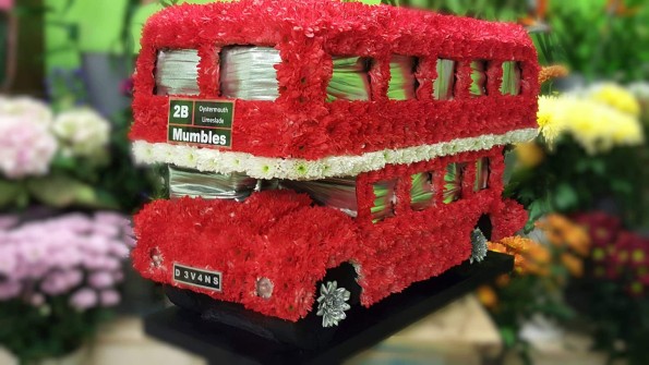 London Bus 3D by Flowers by Arrangement