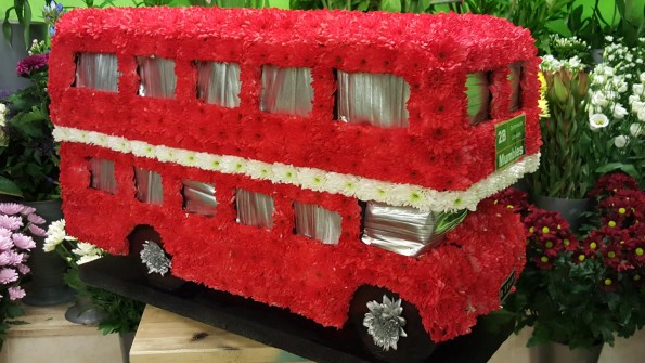 London Bus 3D by Paul and Donna at Flowers by Arrangement in Swansea 2