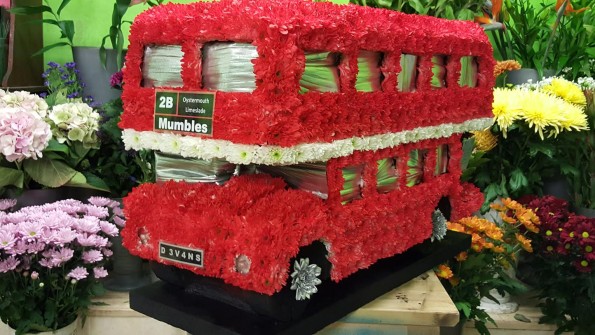 London Bus 3D by Paul and Donna at Flowers by Arrangement in Swansea 3