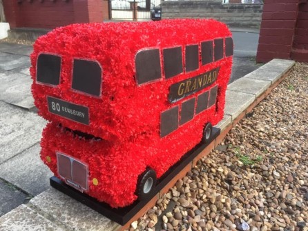 London Bus by Lynsey Lawnswood Floral Designs Leeds 2
