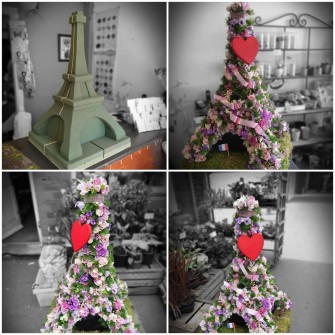 Eiffell Tower By Jen & Sam at The Lily Pot Florist