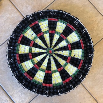Dartboard by Kim at Alexanders Florist