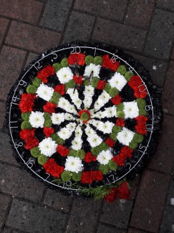 Dartboard by Wendy Elaine Florist