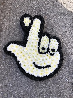 National Lottery Symbol by Nicola Fletcher at Mobile Flower Pot