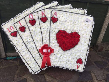 Playing Cards by Sam at Leaney May Florist