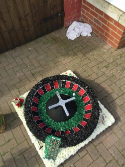 Roulette Wheel 3D by Diane at Buncha Blooms Florist in Cottingham