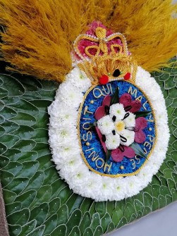 A-Royal-Fusiliers-Cap-Badge-by-Donna-at-The-Flower-Lodge-2