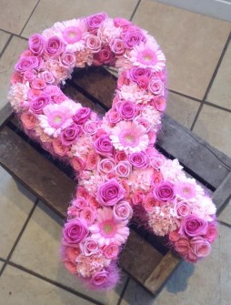 Cancer Ribbon by Kirsty at Pinks Florist