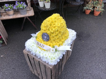 Firemans Helmet by Daisy's Flowers3