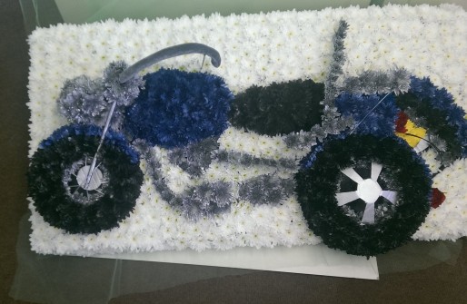 Trike on Floraboard by Acorn Florist