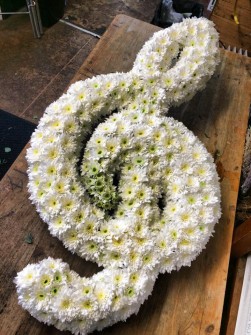 Treble Clef Josephine Baker Flowers Exmouth