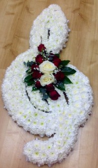 Treble Clef by Angela at Rays Floral Supplies
