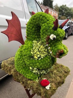 Dragon 3D by Steph and Jenny at Bunches Florist in Chapel End