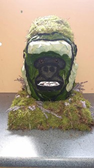 Gorilla Head 3D by Maxine at The Flower Lady Hayes