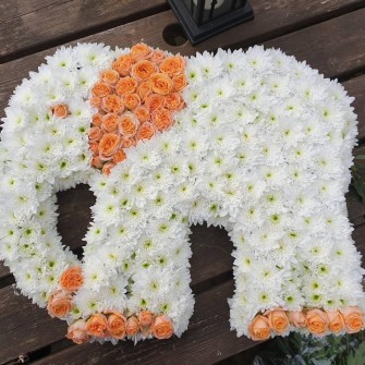 Peach Elephant by Leanne at Happy Petals