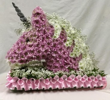 Unicorn Head 3D by Sue at Morgans Florist 2